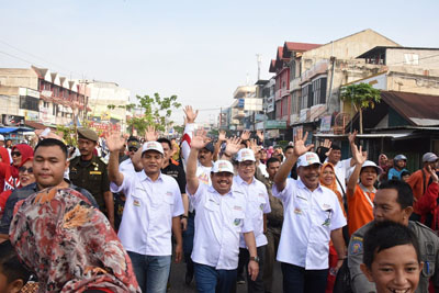 Bupati, Kapolres dan Ketua PN Bengkalis Ikut Serukan Deklarasi Milenial di Mandau